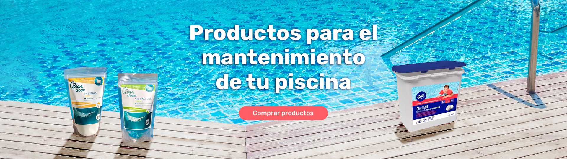 Productos para el mantenimiento de tu piscina